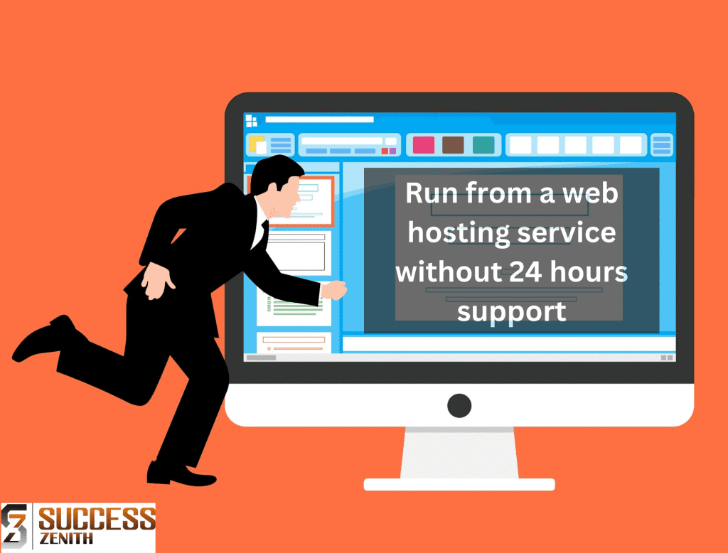 Run from a web hosting service without 24 hours support