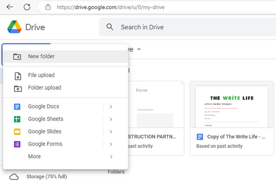 select your digital product to upload on 
Google drive