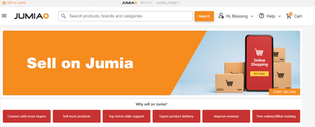 Sell on Jumia