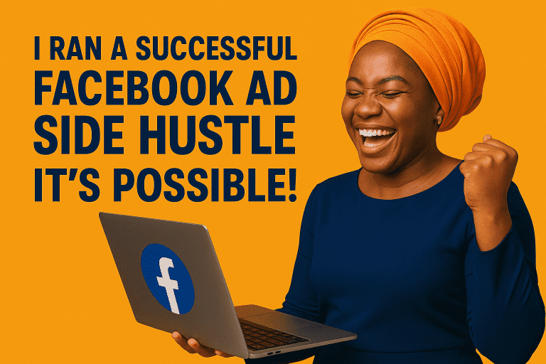 A woman who ran successful Facebook ad